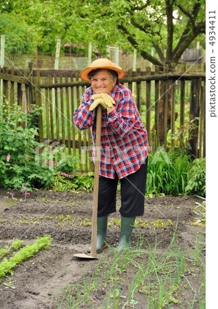 Senior woman gardening Senior woman gardening 4934411