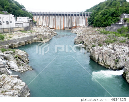 岐阜縣的Oi大壩岐阜縣的Ooi大壩 4934825