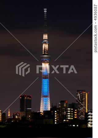 Light up of Tokyo Sky Tree · Chic and light of building city Light up of Tokyo Sky Tree · Chic and light of building city 4936087