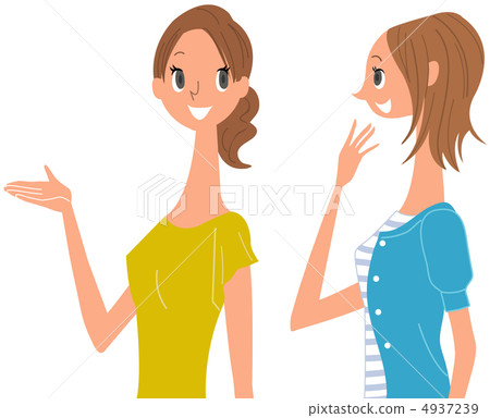 Two women who talk 4937239