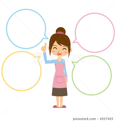 家庭主婦和氣球 4937485