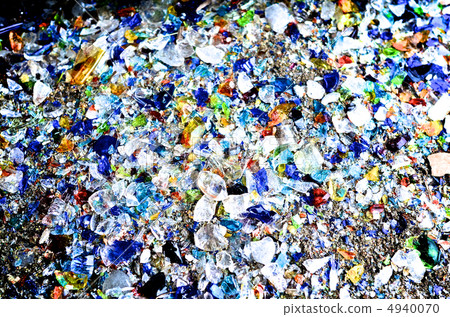 破碎的彩色玻璃碎片 4940070