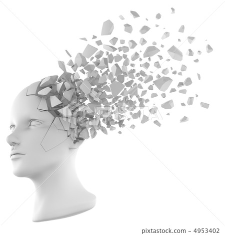Bursting head model Bursting head model 4953402