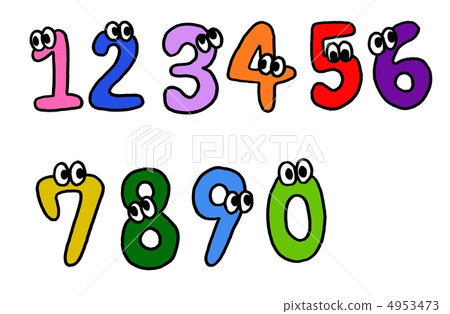 Face number - Stock Illustration [4953473] - PIXTA