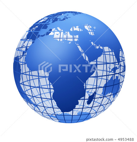 transparent the globe blue color 4953488