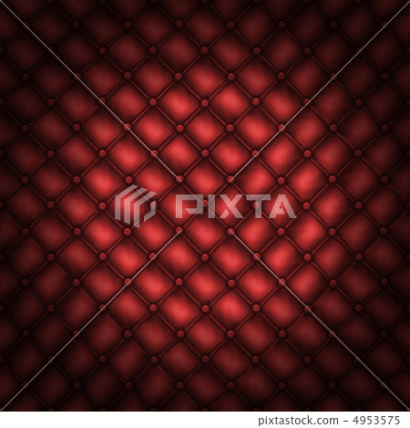 Texture leather quilted a sofa. Red color 4953575