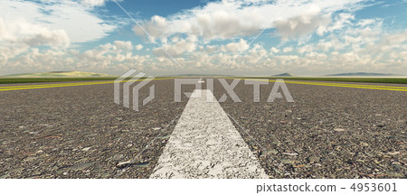 Asphalt road panoramic Asphalt road panoramic 4953601