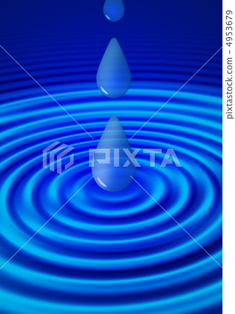 Drops falling in water 4953679