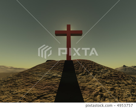 Cross on a hill clear sjy 4953757