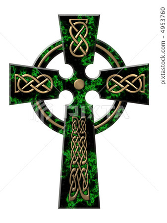 Cross from a green marble Cross from a green marble 4953760