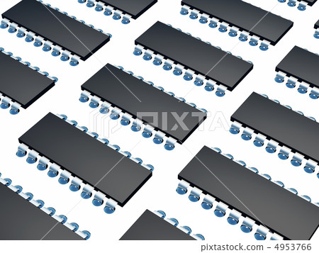 Computer microchip set Computer microchip set 4953766