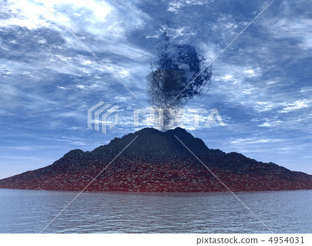 Eruption of a volcano Eruption of a volcano 4954031