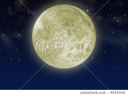 The moon in the star sky 4954349
