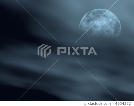moon in a fog 4954352