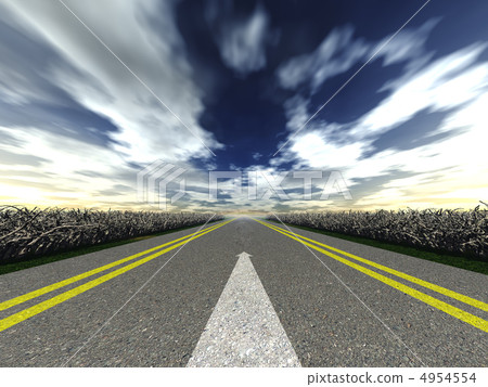 road marking arrow 4954554