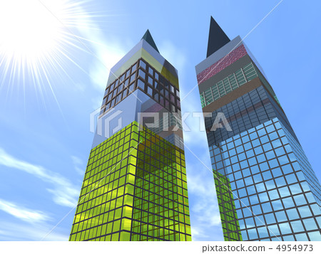 Two fantastic skyscrapers 4954973