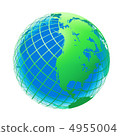 transparent the globe green and blue color 4955004