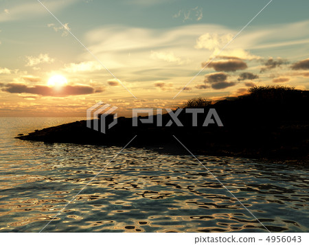 Sunset and ocean Sunset and ocean 4956043