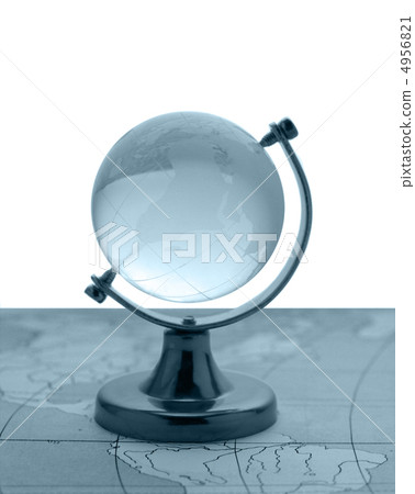 The globe blue color The globe blue color 4956821