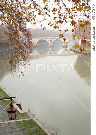 Tiber River In Rome,Italy 4957570