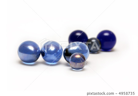 Blue Glass Balls 4958735