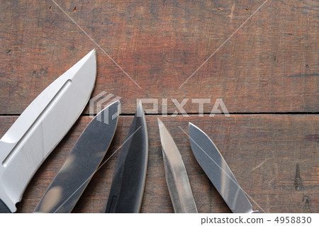 Knives On Wood 4958830