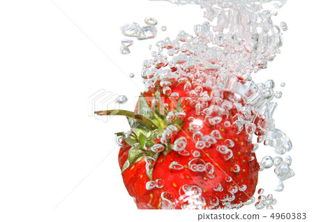 Strawberry In Water 4960383