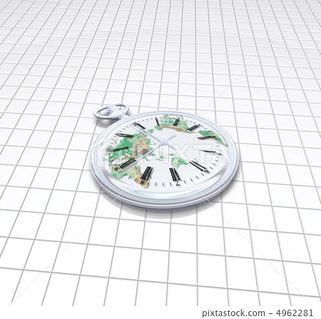 World map clock 4962281