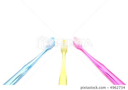 Toothbrush Red Blue Yellow 3 Toothbrush Red Blue Yellow 3 4962734