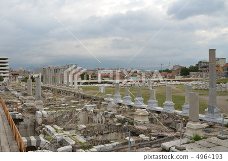 Agora of Izmir, Corinth type pillars are lining up Agora of Izmir, Corinth type pillars are lining up 4964193