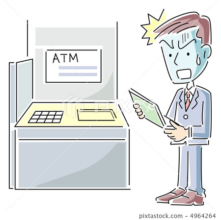 看著一本銀行存摺感到震驚的商人 看著一本銀行存摺感到震驚的商人 4964264