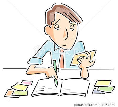 Businessman who organizes slips Businessman who organizes slips 4964289