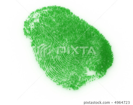 Fingerprint from grass 4964723