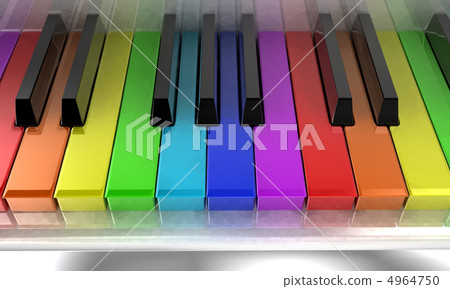 The rainbow piano The rainbow piano 4964750