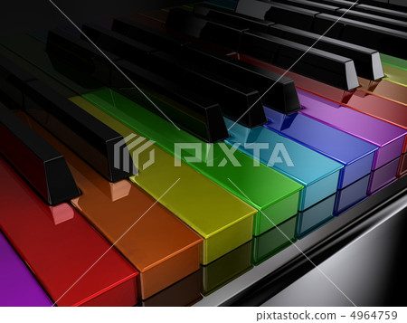 The rainbow piano The rainbow piano 4964759