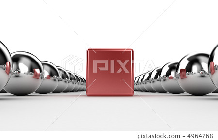 Balls and square - Stock Illustration [4964768] - PIXTA