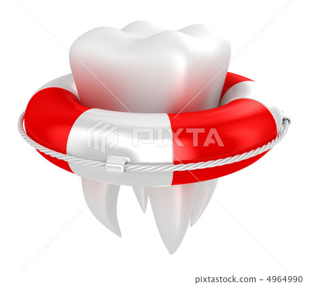 Tooth with lifebuoy Tooth with lifebuoy 4964990