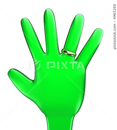 Hand with a ring 4965269