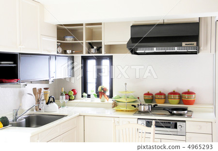 Clean kitchen with a sense of life 4965293