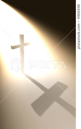 Cross in the bright light 4966896