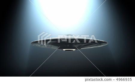 Flying saucer in light 4966935