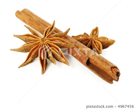 Cinnamon stick and anise stars Cinnamon stick and anise stars 4967456