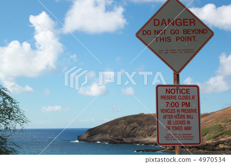 哈瑙瑪灣標誌著夏威夷瓦胡島 4970534