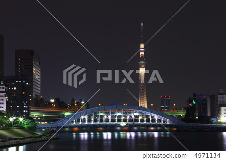 隅田川 永代橋 晴空塔 4971134