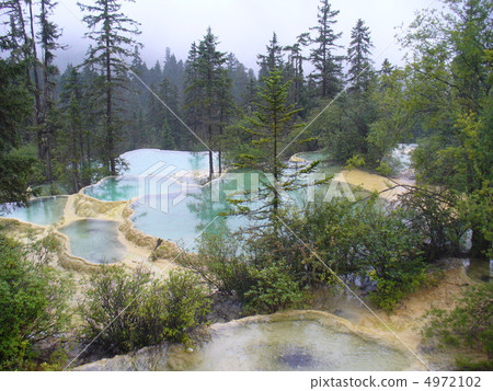 四川省松潘世界遺產黃龍 4972102