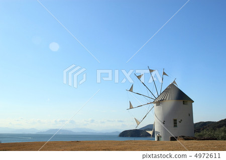 Greek windmill of Shodoshima Island 4972611