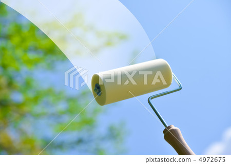 用滾筒畫天空 用滾筒畫天空 4972675