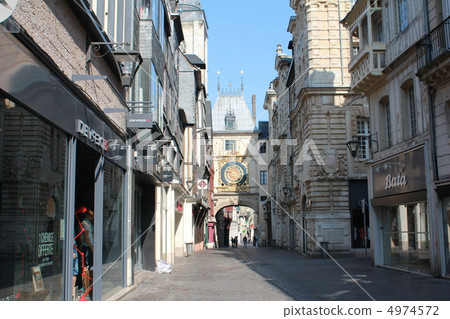 Rouen's Great Clock Street 4974572