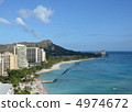 Diamond Head Desired from Waikiki Beach 4974672