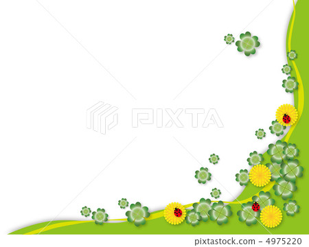 Clover and dandelion Clover and dandelion 4975220